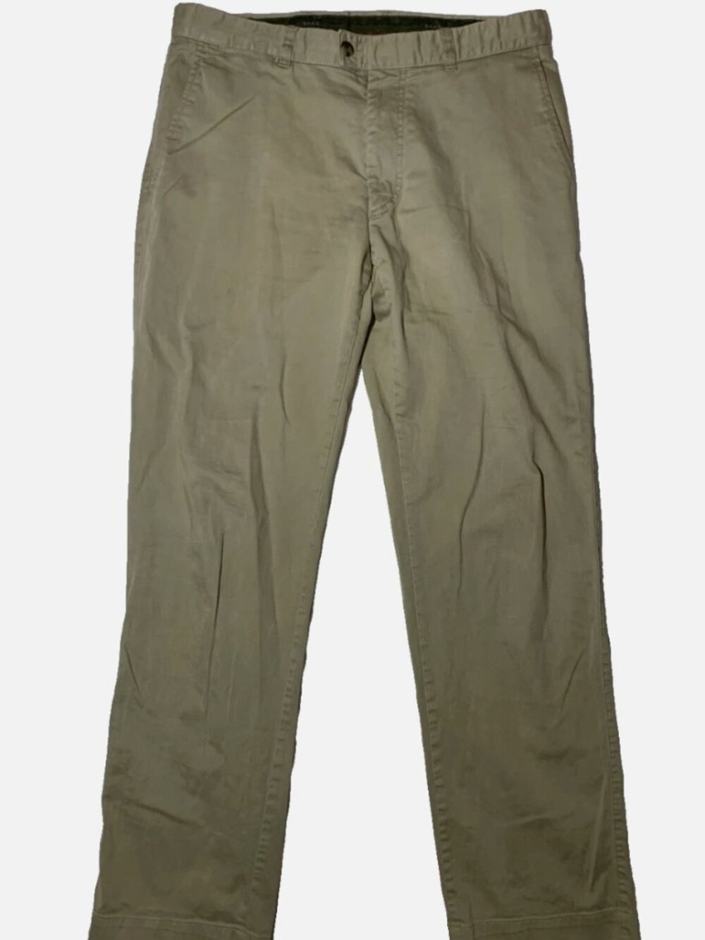 Brax Mens Chinos Pants Tan Khaki Pima Cotton Flat Front Size 34x32 Eric Style